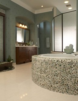 Stone bathroom